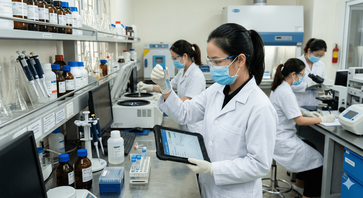 Đội ngũ phát triển giải pháp cho phòng thử nghiệm