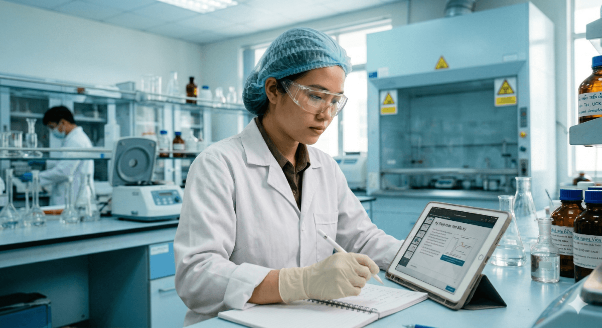Thiết kế đào tạo chuyên môn trong môi trường phòng lab
